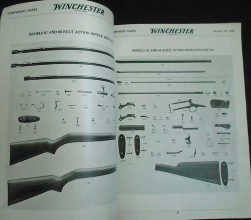 Catalogo ricambi componenti originale Winchester 16 gennaio 1948 - NON RISTAMPA - Foto 7 di 9