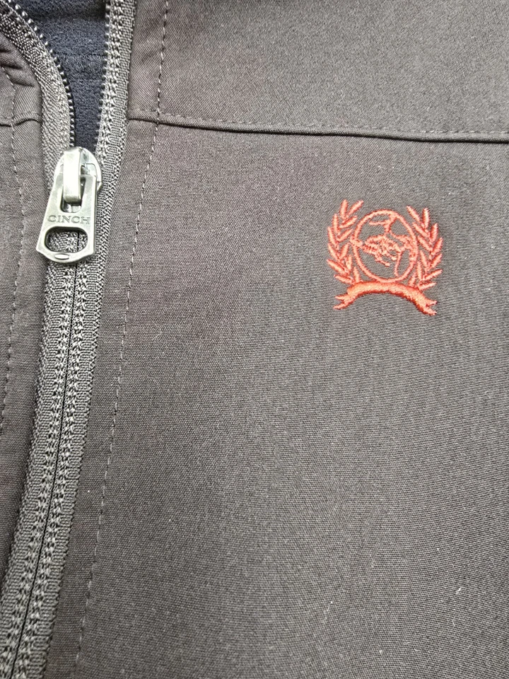 CINCH Brown Jacket Youth XL Western Rodeo Ranch Softshell Coat Spring Fall - Image 4 of 4