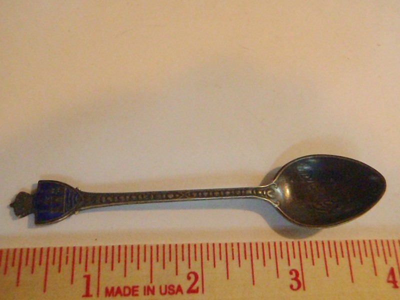 Antique Sterling Silver Copenhagen Kobenhavn Souvenir Spoon Crest Collectible