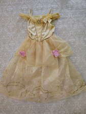 Disney Store 7/8 Beauty and the Beast Belle Pretend Dress Halloween Costume