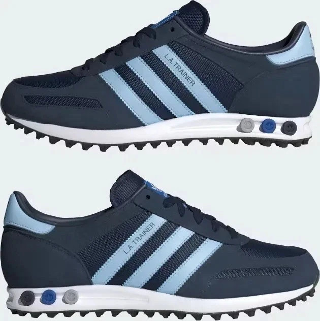Adidas Originales LA Entrenador Para Hombre Zapatos Entrenadores Azul/Blanco