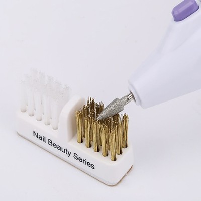 Portable Nail Drill Bit Cleaning Brush For Electric Manicure Machine Drills-OY