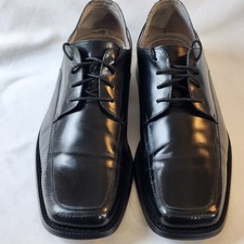 Stacy Adams Black Leather Lace Up Shoes Sz 12M
