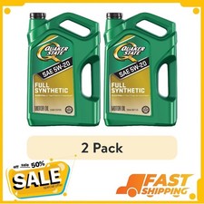 (2 pack) Quaker State Full Synthetic 5W-20 Motor Oil, 5-Quart 33.55 per gallon