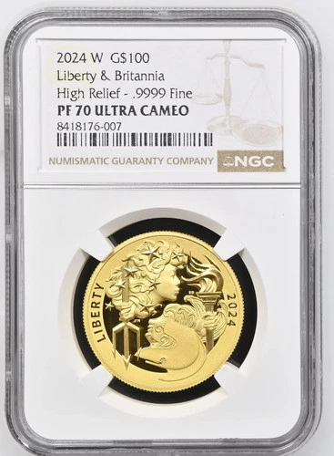 2024 W American Liberty Gold NGC PF-70UC Liberty & Britannia High Relief