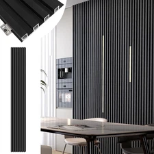 Black Wall Panels for Interior WallDecor Accent WallPanels for Bedroom Living...