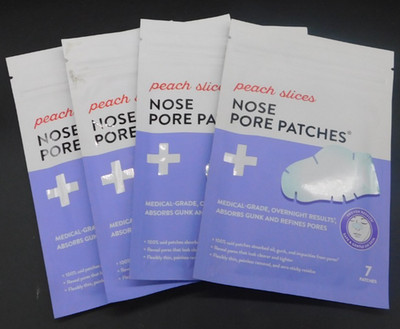 4PK peach slices nose pore patches 7 patches each NEW& SEALED