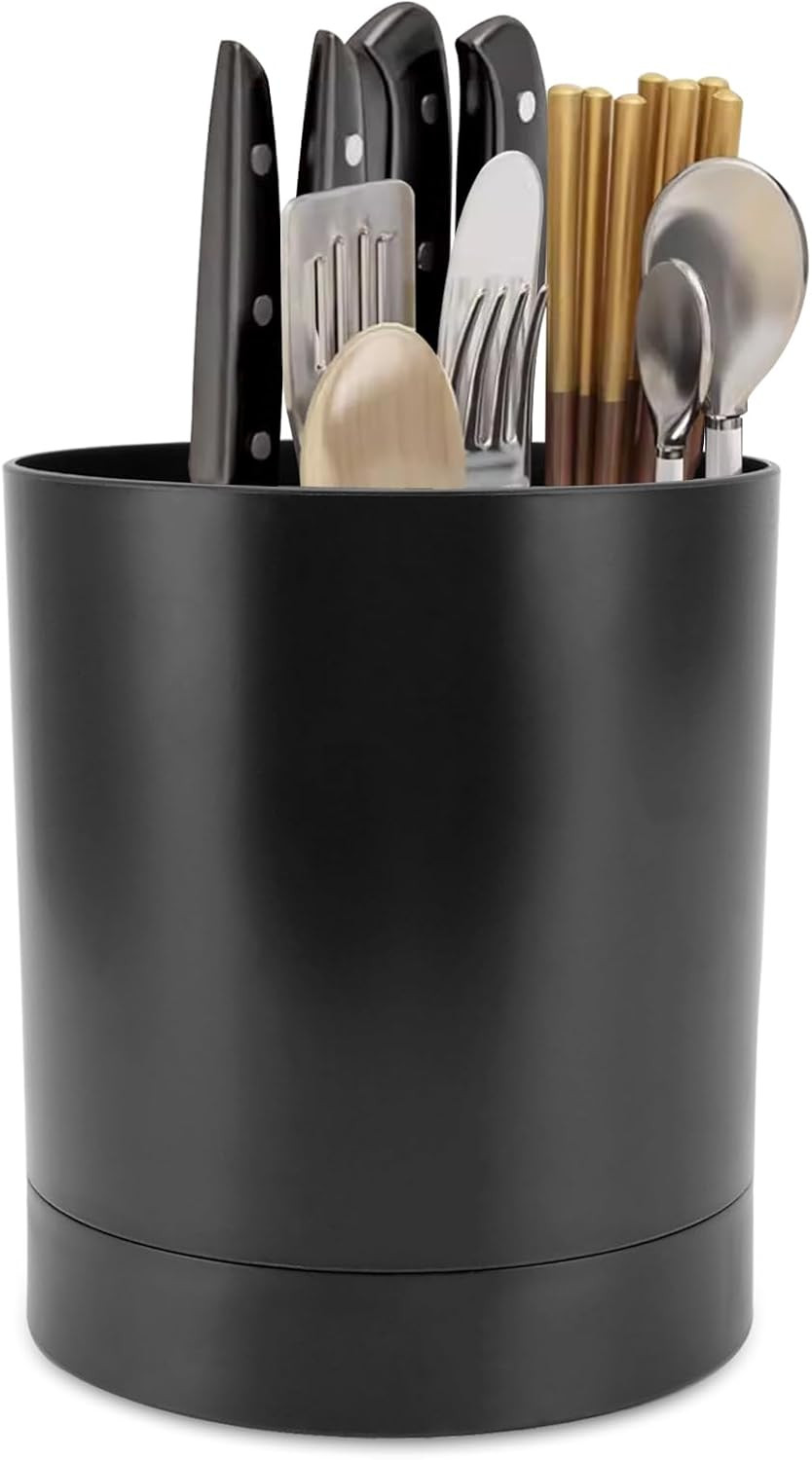 Portautensili Da Cucina, Portautensili Girevole a 360°, Portautensili per Utensi