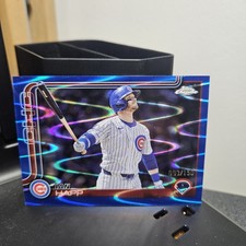 2025 Topps Chrome Ian Happ Blue RayWave Refractor /150 Color Match Cubs 144