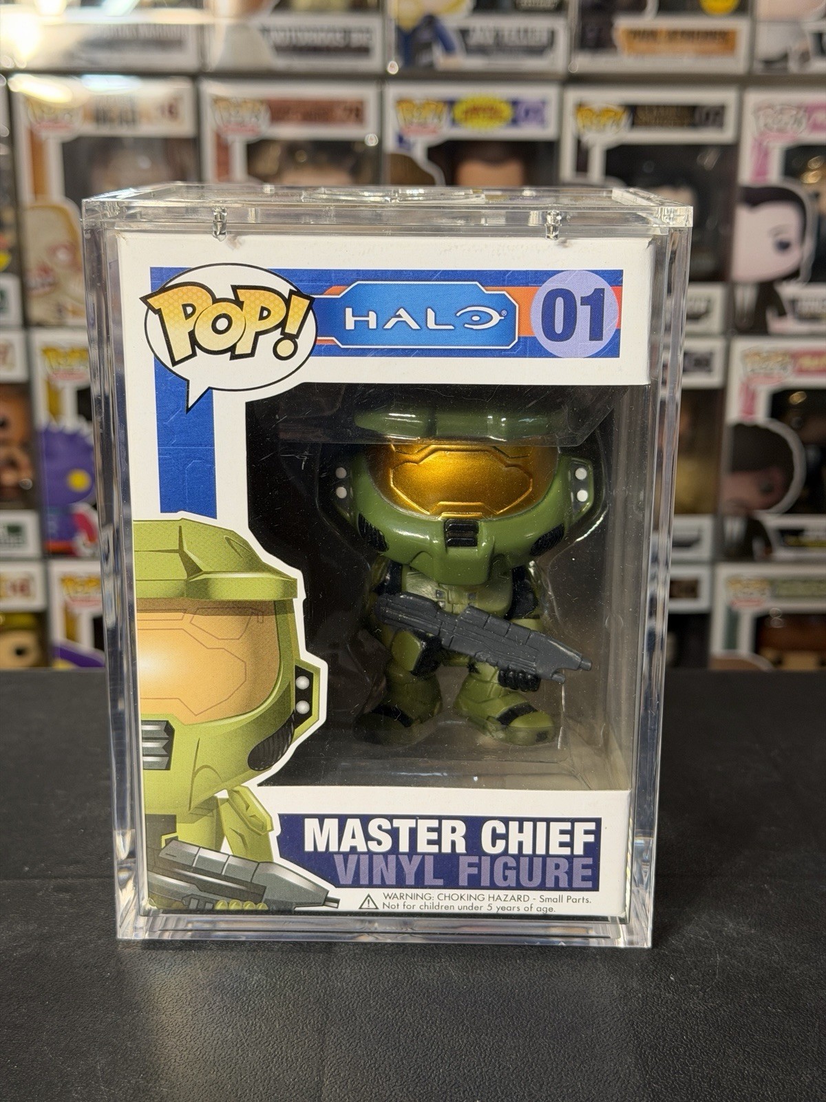 Funko Pop! Halo Master Chief #01 (2011) CASI COMO NUEVO + ARMADURA