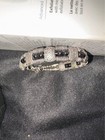  2 pair Silver? earrings and black silver? bracelet — photo 5