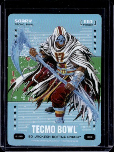 2026 Bo Jackson Battle Arena Tecmo Bowl Scary Blue Battlefoil #B109
