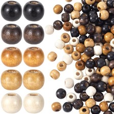 Pndeyo 100pcs Large Hole 0.39in x 0.35in/ 10mm x 9mm, 5 Colors 9x10mm