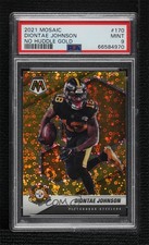 2021 Panini Mosaic No Huddle Gold Prizm 10/10 Diontae Johnson PSA 9 MINT v9t