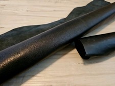 BLACK FULL GRAIN SHEEPSKIN LAMBSKIN SOFT LEATHER HIDE PANEL,SHEET,SQUARE 5 s