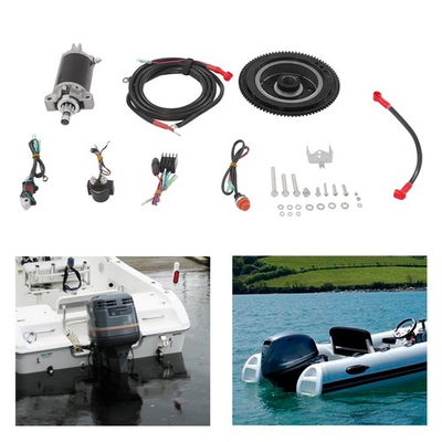 #ad Yamaha Electric Start Conversion Kit 2 Stroke 40HP Outboard Engine Starter Motor $242.88