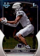 2022 Bowman University Chrome #72 Mitchell Tinsley Penn State Nittany Lions