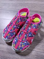 Lands End Water Shoes Big Girls Size 6 Pink Floral Closed Toe Water Sandal