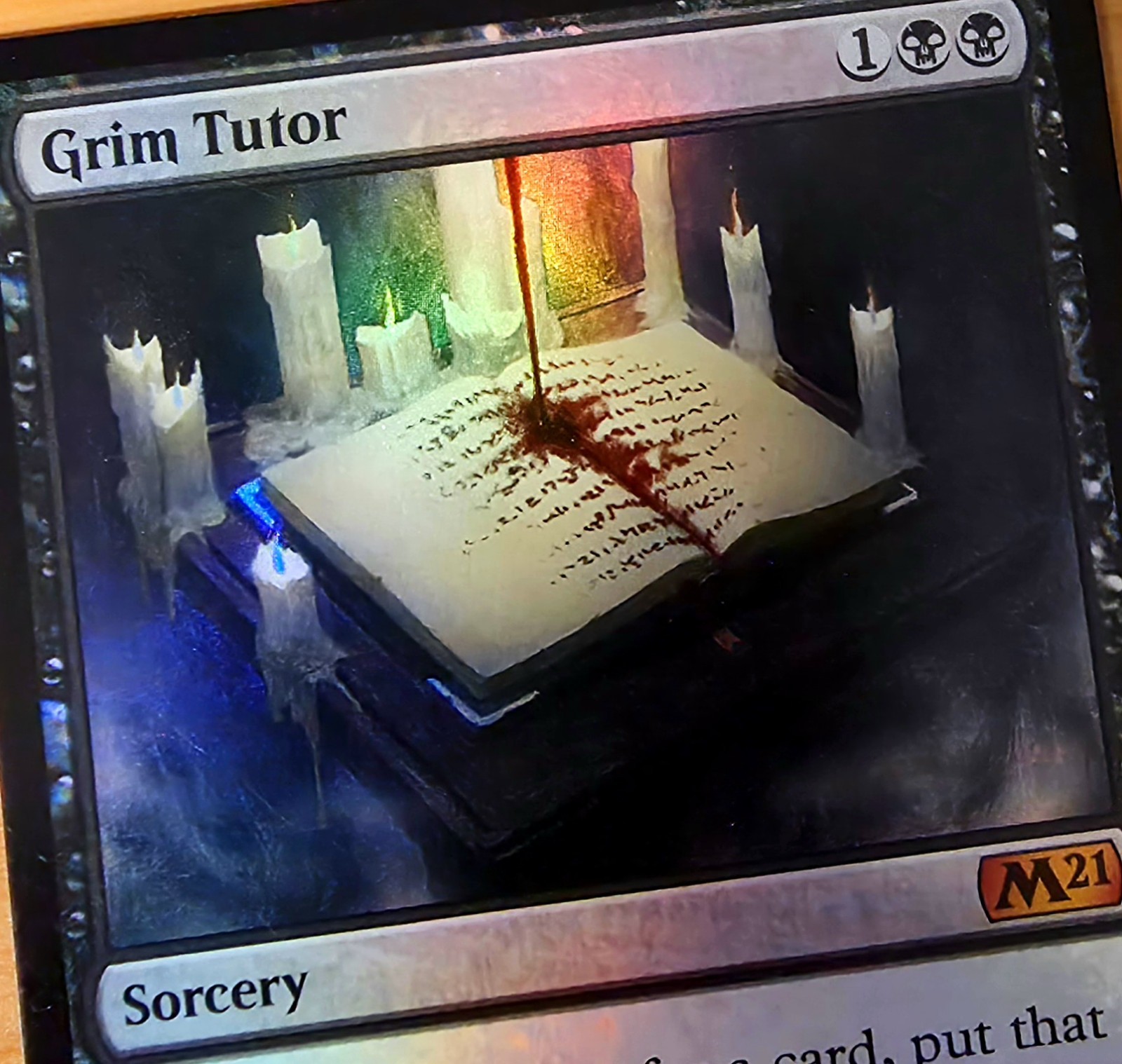 X 1 Grim Tutor FOIL NM-M Core Set 2021 103 MTG Magic The Gathering