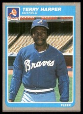 Terry Harper 1985 Fleer #327 Atlanta Braves MLB READ FREE SHIPPING AutographDen