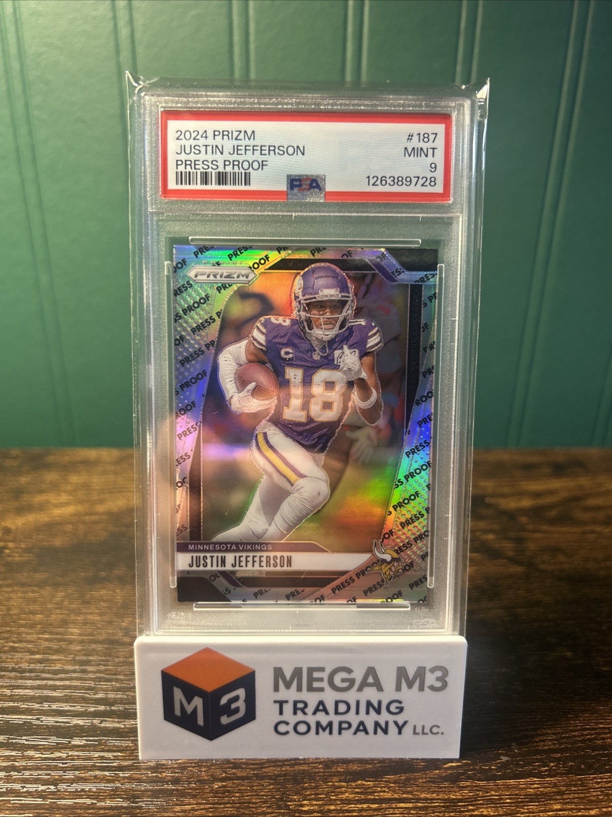 2024 Panini Prizm - Justin Jefferson #187 Press Proof Prizm