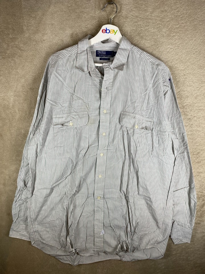 Polo Ralph Lauren Casual Formal Shirts Top Size XL Mens Multicoloured Striped