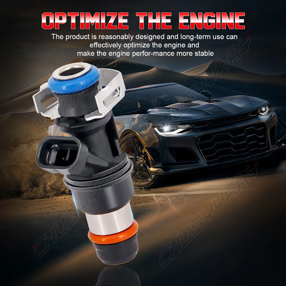 Inyectores de combustible 8 piezas # 6,0 L V8 aptos para Chevy Silverado 2500 2001-06 OE: 25317628 Foto 4 de 4