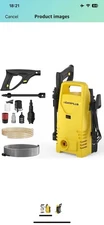 Electric High Pressure Washer Garage Patio Floor Silt Water Jet Cleaner 3800PSI