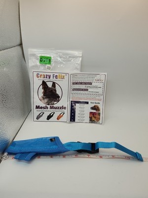 NWT Crazy Felix Mesh Muzzle Size XXXS Blue