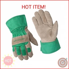 Wells Lamont Kids Gardening Gloves – Durable Puncture & Abrasion-Resistant Cowhi