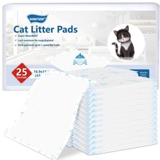 Cat Pad Refills 25 Count Super Absorbent Pee Pads for Cats Enhanced Odor Cont...