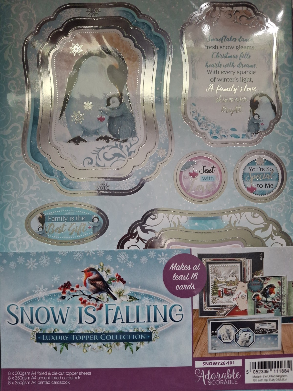 Hunkydory Snow Is Falling Luxury Topper Collection