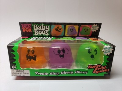 Schylling NeeDoh Baby Boos Teeny Tiny Glowy Ghost Squish Set 26061NAB Authentic