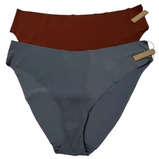 SKIMS Naked Bikini Brief Lot of 2 Steel Blue Saffron Womens 4X