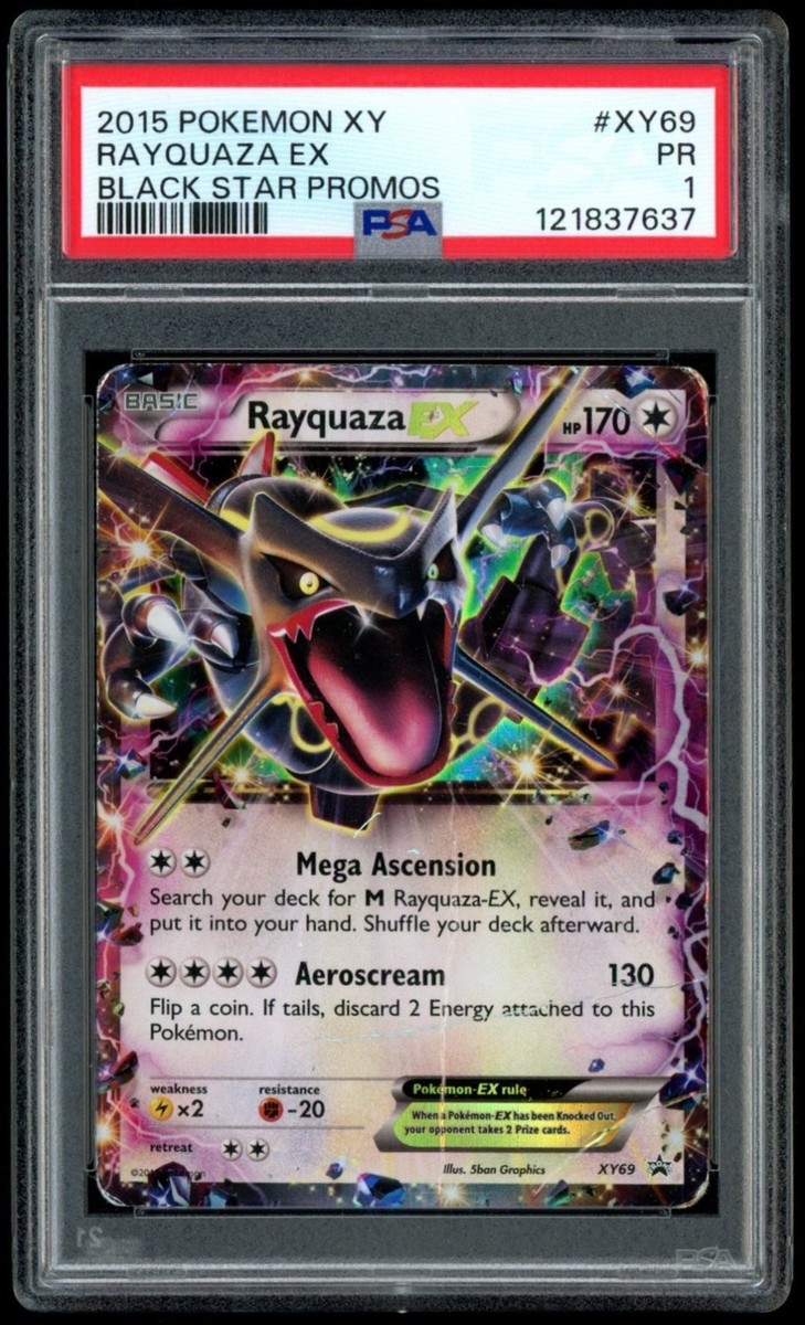 2015 Pokemon XY Rayquaza EX Black Star Promos PSA 1 Pop 35 | eBay
