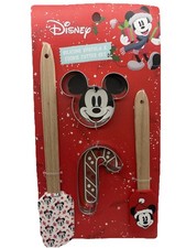 Disney Mickey Mouse Christmas Spatula Set 4 Pack New