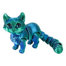 3D Printed Cat Fidget Toys Decor For Relief Cartoon Animal Statue Desk Ornament
