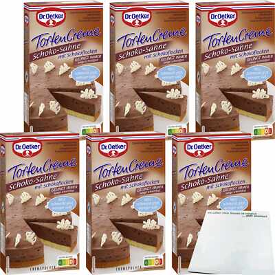Dr. Oetker Tortencreme Schoko Sahne 6er Pack 6x150g Packung usy Block