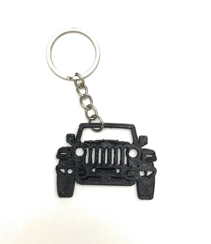 1 PORTACHIAVI JEEP WRANGLER CHEROKEE COMPASS RENEGADE DIPINTO A MANO GRIGLIA - Foto 2 di 4