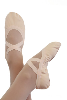 Soft Ballet Shoes Elastic Canvas Toddlers Girls Womens Flats