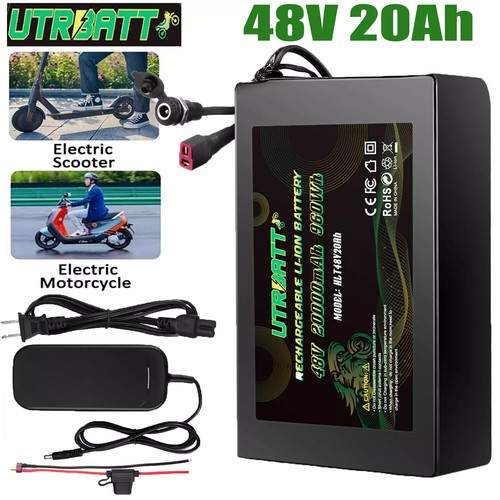 36V/48V 20Ah Lithium Battery w/Charger&BMS for Ebike Electric Bicycle Scooter