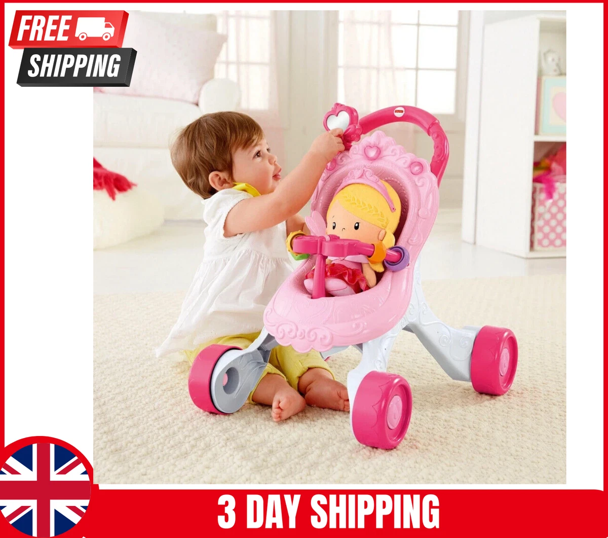 Fisher price sales princess musical stroller