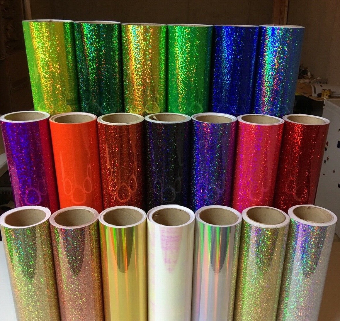 Sequins HOLOGRAPHIC Sign Vinyl 24 inch x 30 feet, Fantasy Sparkle
