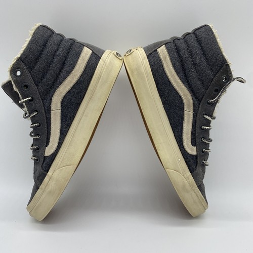 Vans Off The Wall 721277 Gray Unisex High Top Sneakers Size Men 6.5 Women 8 - Picture 5 of 9