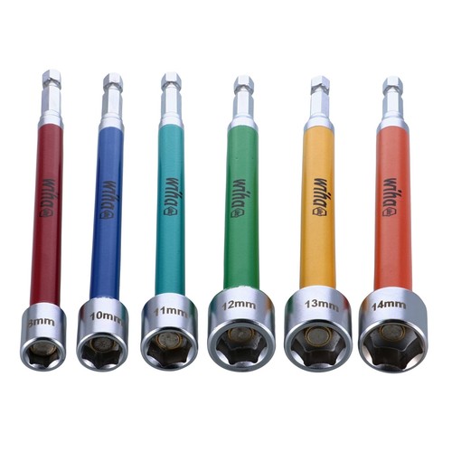 Wiha 70487 6-teiliges metrisches farbkodiertes Mutternsetzer-Set mit magnetischem Sechskantantrieb - Bild 2 von 7