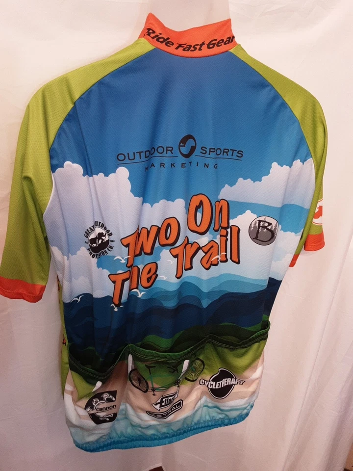 Camiseta de ciclismo para hombre 2xl Two On The Trail Foto 2 de 4