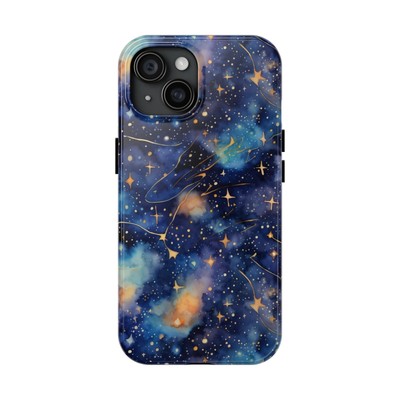 Space Stars Constellation Tough iPhone 11 12 13 14 15 Samsung Galaxy Case Cover