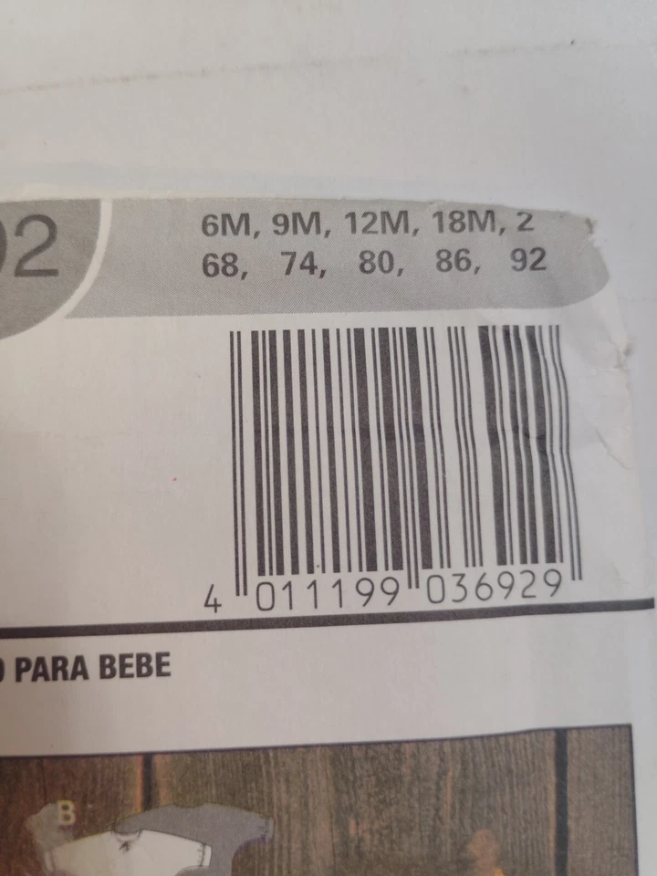 Snowsuit Coat Pants Baby 6M 9M 12M 18M 2T Burda 3692 Sewing Pattern Accessories - Image 3 of 4