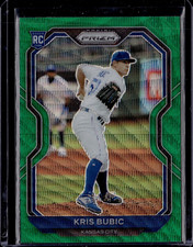 2021 Panini Prizm Kris Bubic Green Wave Rookie Card - Kansas City Royals