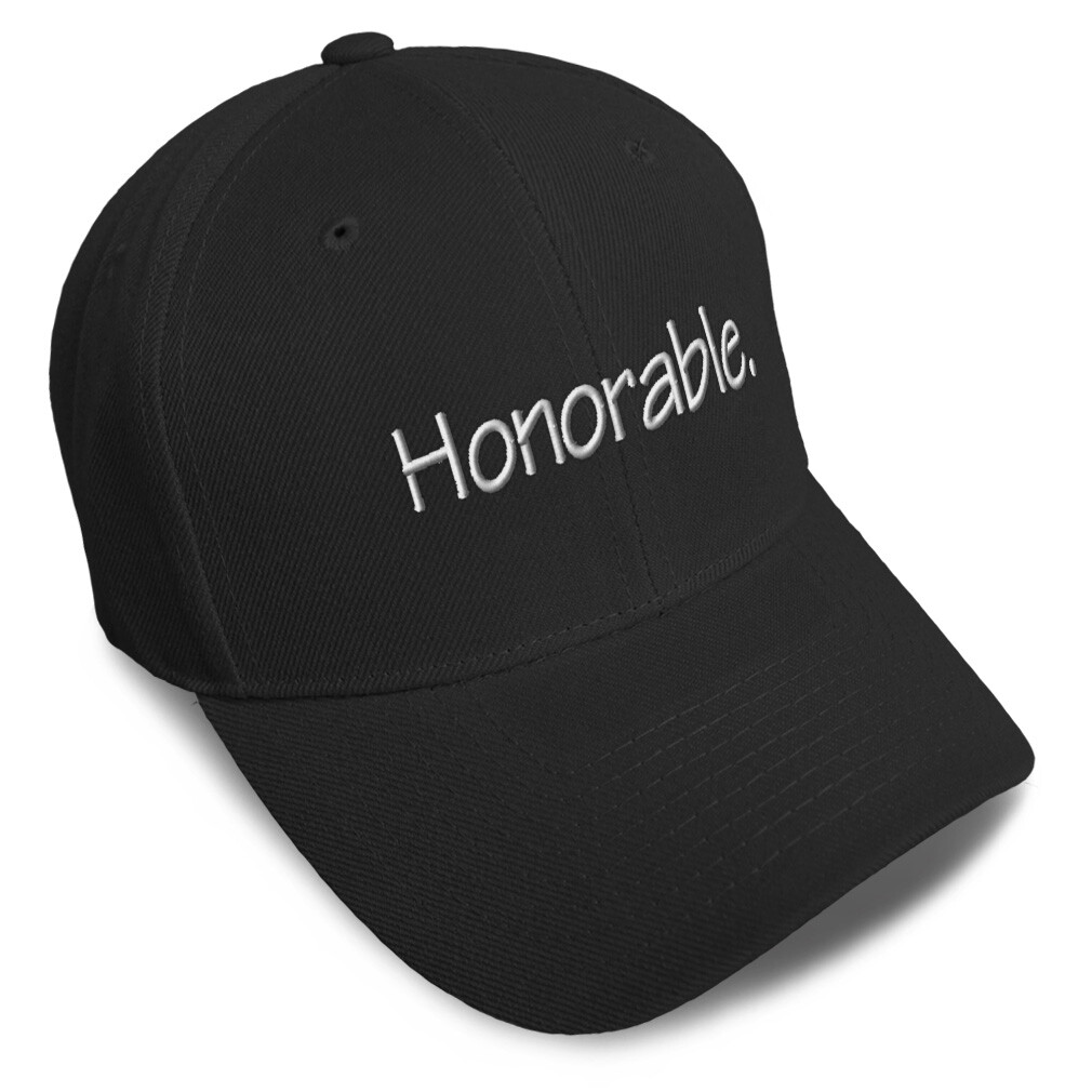 Baseball Cap Honorable Human Values Good Messages Dad Hats for Men & Women-image